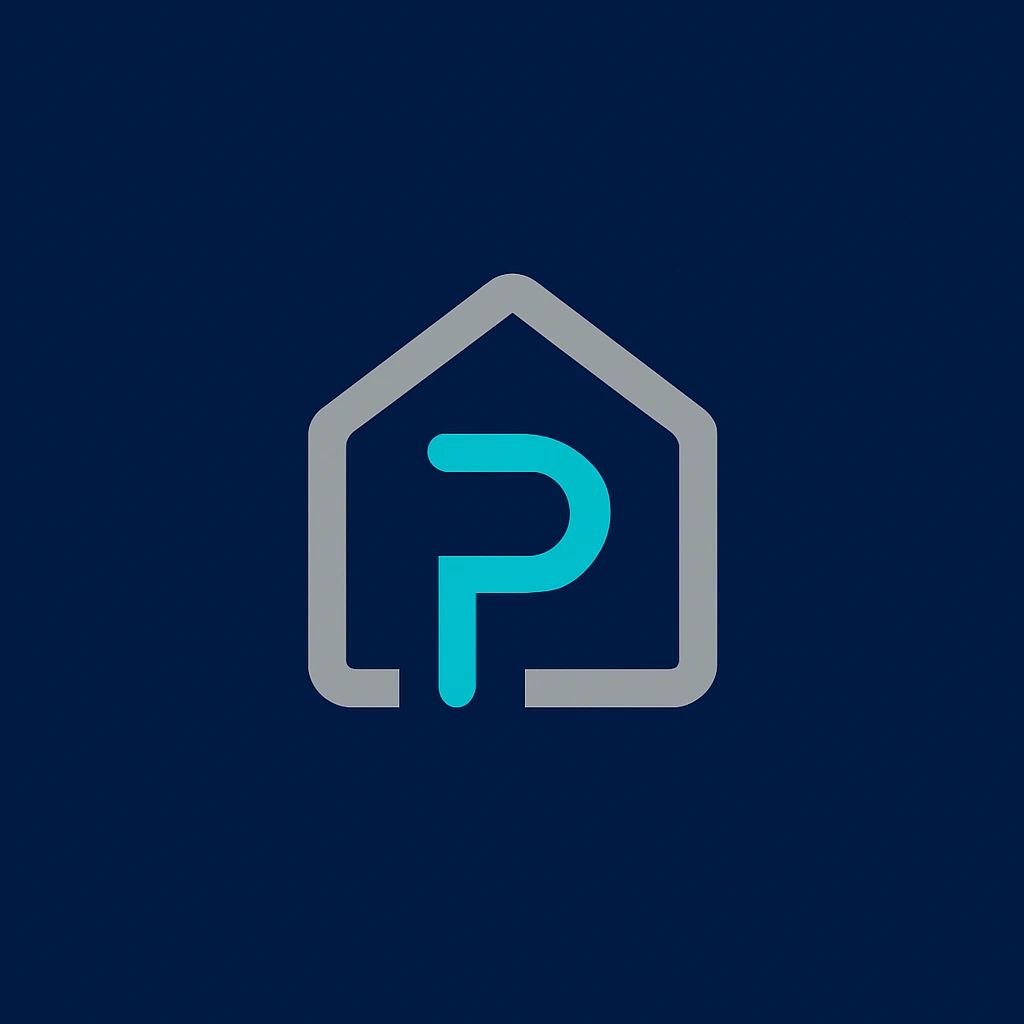 House outline with letter P inside.